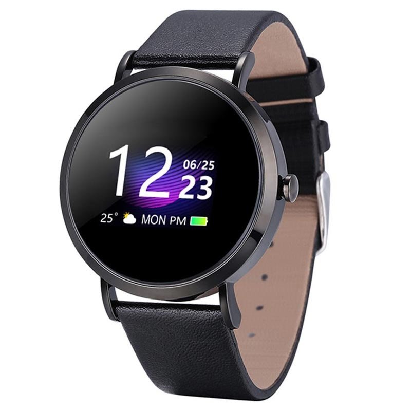 Vattentät smartklocka Svart och sportig smartwatch