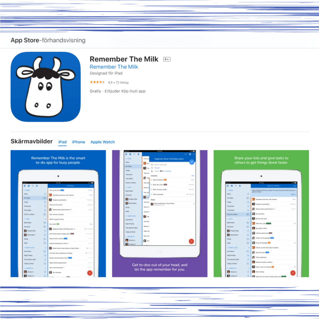 Remember The Milk app Remember The Milk: Smart to-do app
