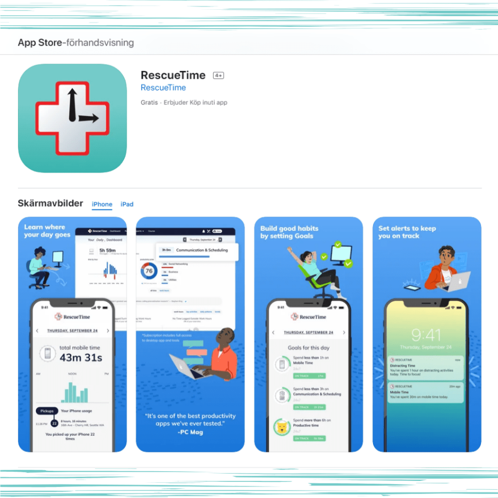 RescueTime för jobbet utan distraktioner