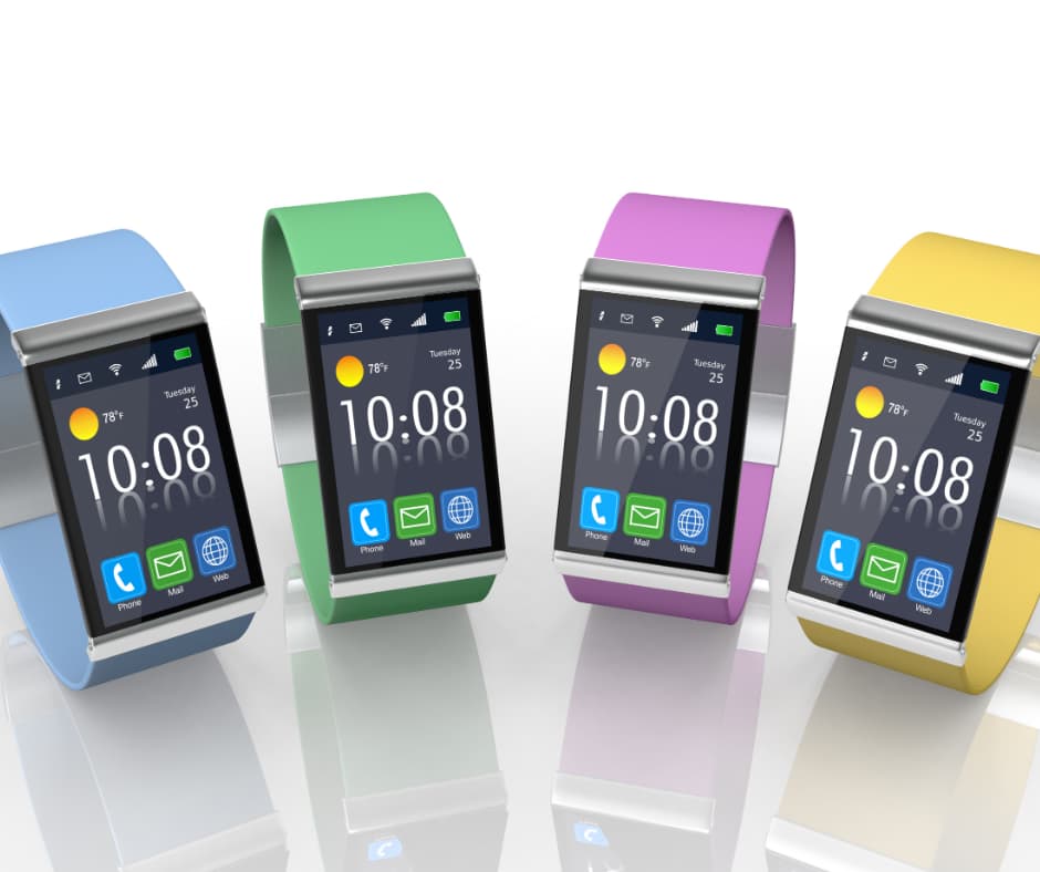 Smartwatches i olika färger