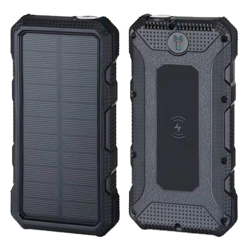 vattenresistent powerbank Snabbladdande solcellsladdare
