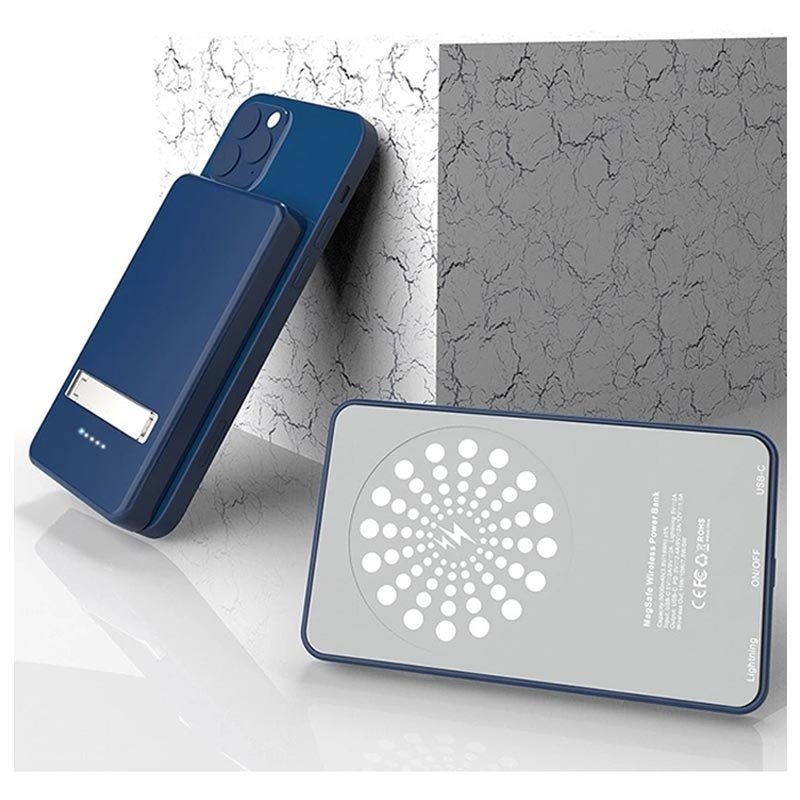 Magnetisk trådlös laddare Magnetisk powerbank med Qi laddning
