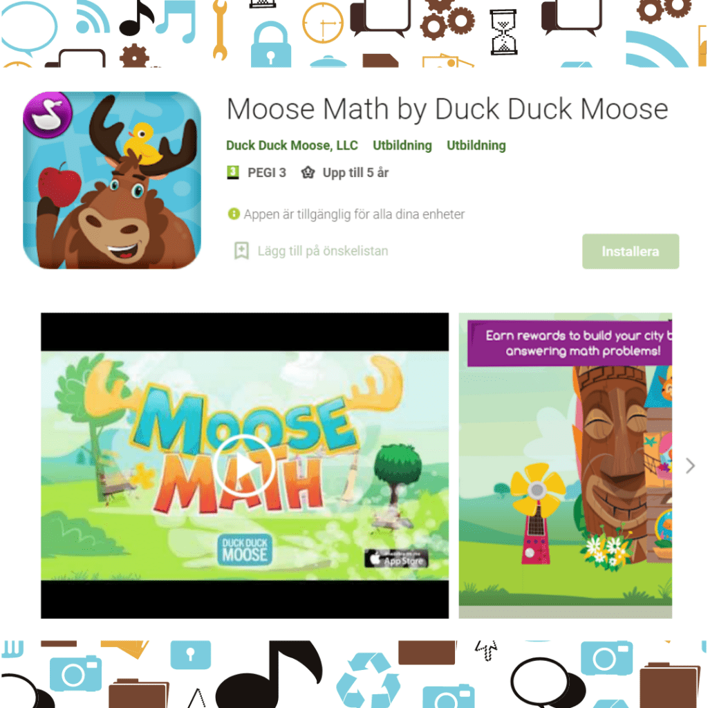 Moose Math app Duck Duck Moose app