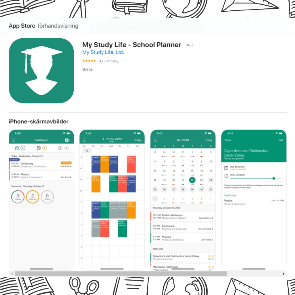 My Study Life utbildningsapp