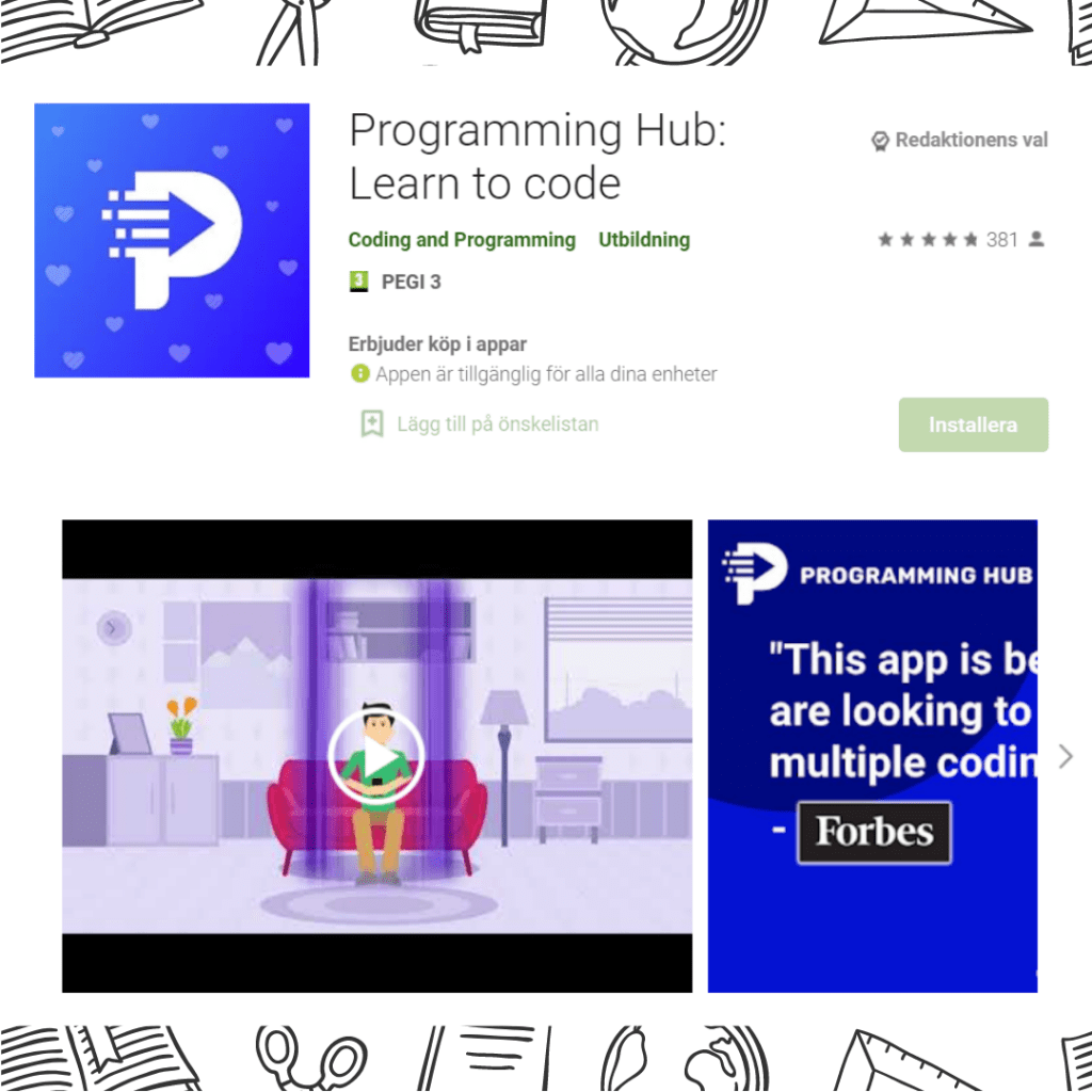Programming Hub kodningsapp