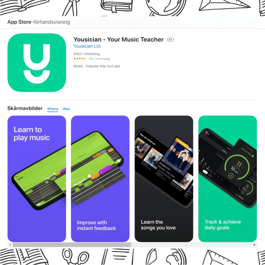 Yousician musikapp Yousician utbildningsapp