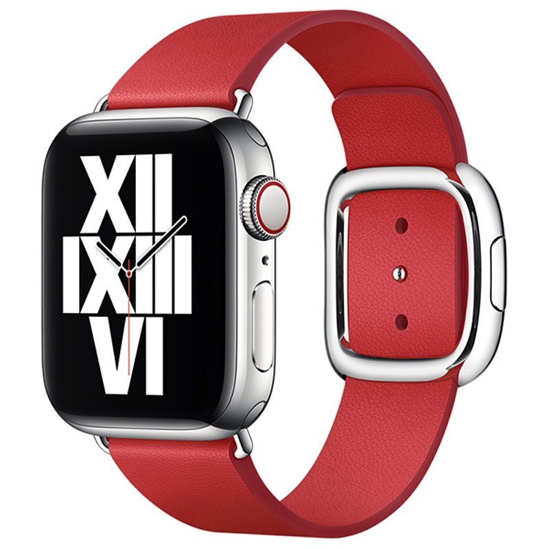 iWatch armband med modernt spänne Apple Watch läderarmband med modernt spänne