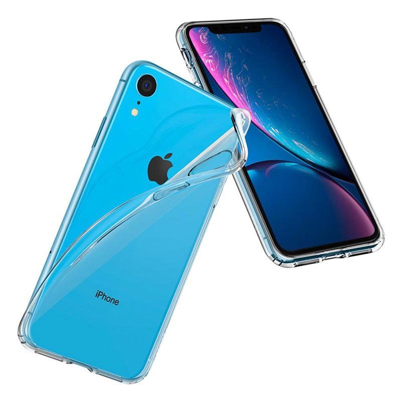 Genomskinligt iPhone XR skal från Spigen