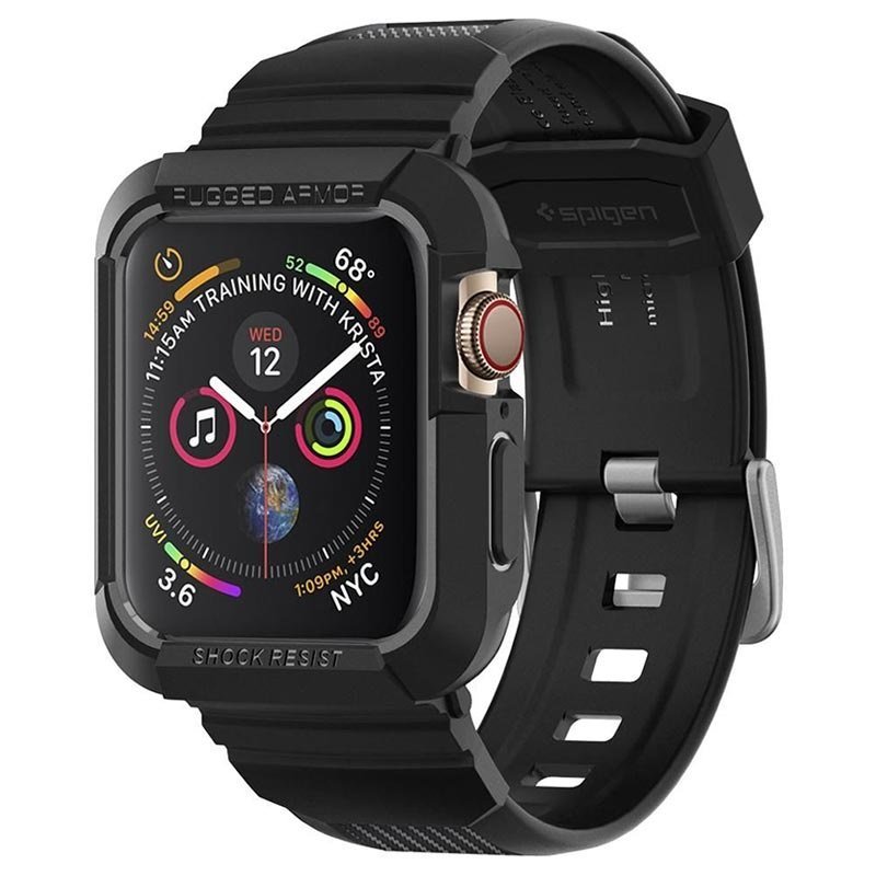 Spigen Rugged Armor Pro till Apple Watch Robust Apple Watch armband med skyddskal från Spigen