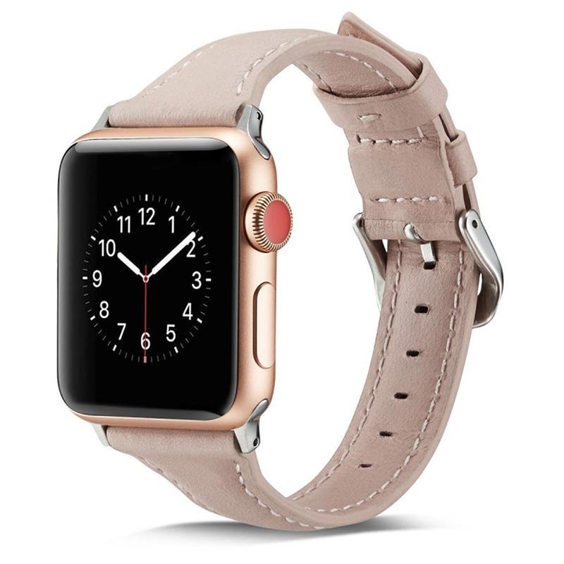 Tunt läderarmband till Apple Watch Tunt iWatch läderarmband