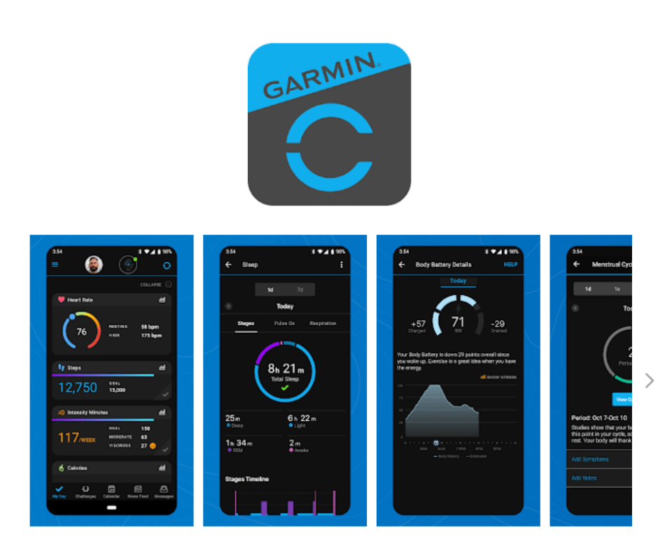 Garmin Connect träningsapp