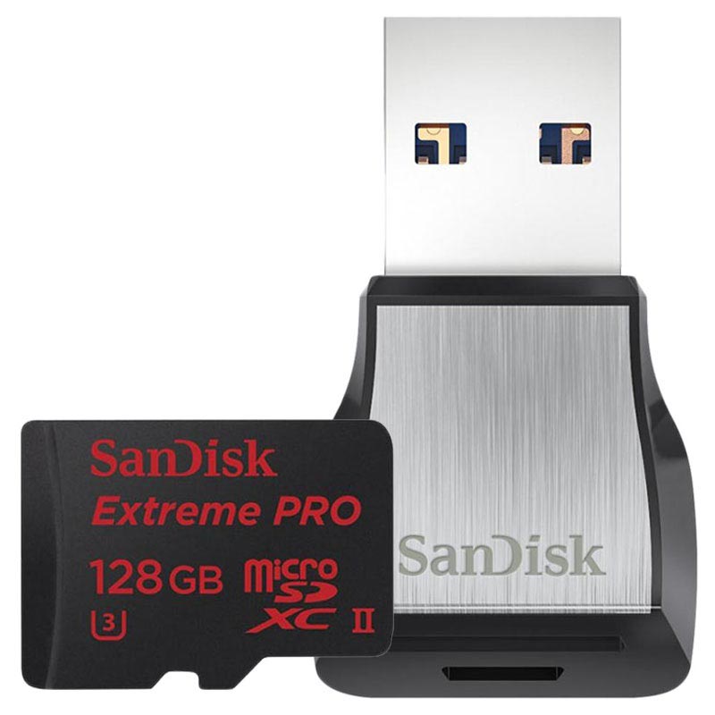 SanDisk Extreme Pro kort med minneskortläsare