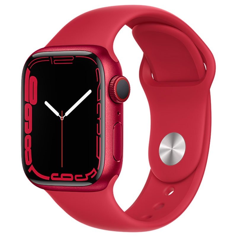 Apple Watch Series 7 i röd Röd Apple Watch 7