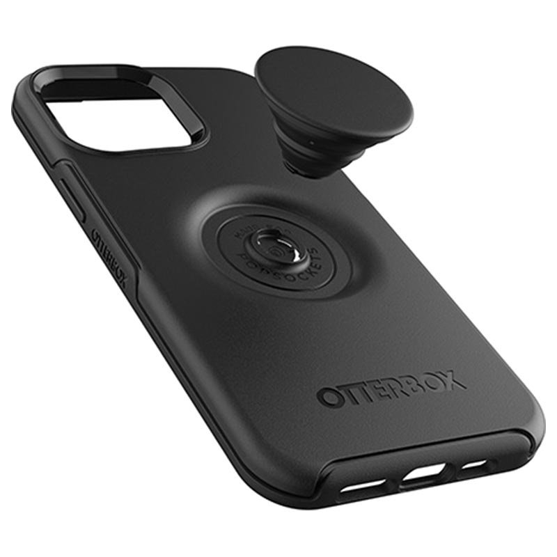 Svart skal med integrerat popsocket från Otterbox