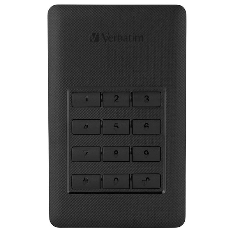 Verbatim Store n Go bärbar hårddisk Extern hårddisk med PIN kryptering från Verbatim