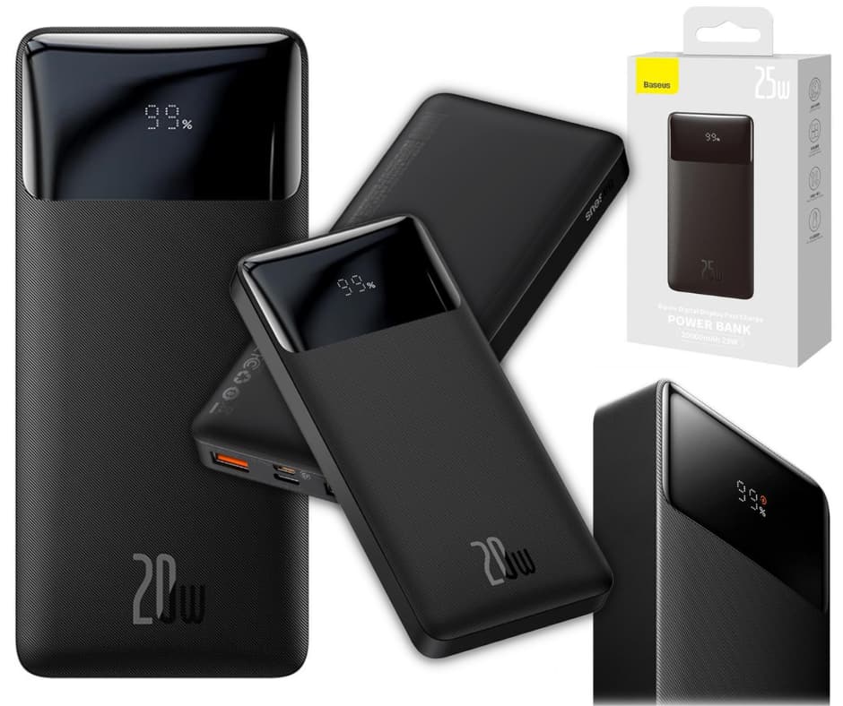 Baseus Bipow digital display 20W powerbank Bipow digital display 20W Baseus powerbank