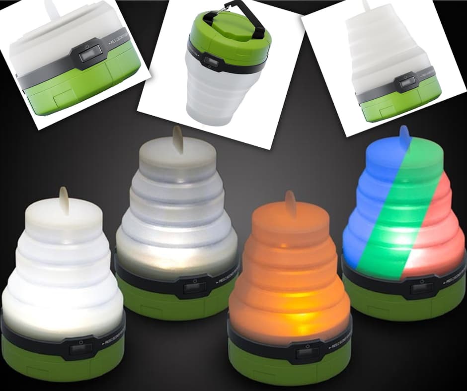 Goobay 3-i-1 hopfällbar LED campinglykta Goobay 3-i-1 vikbar LED campinglykta