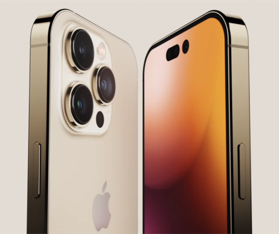iPhone 14 pris Fram- och baksida på den nya iPhone 14
