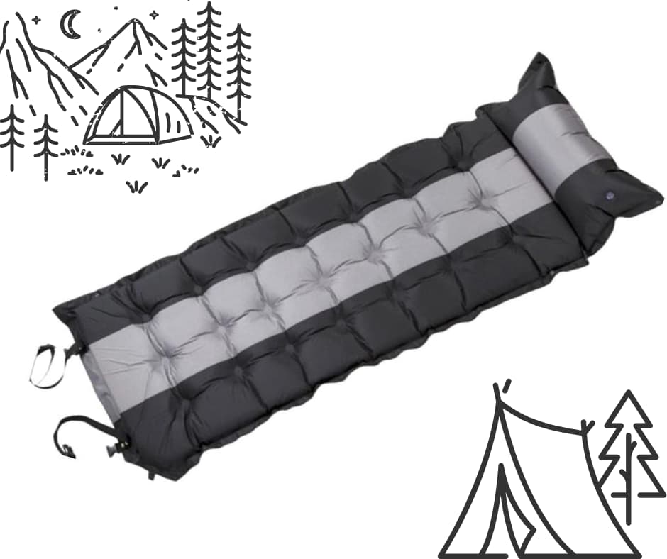 Självuppblåsande liggunderlag Självuppblåsande liggunderlag för camping