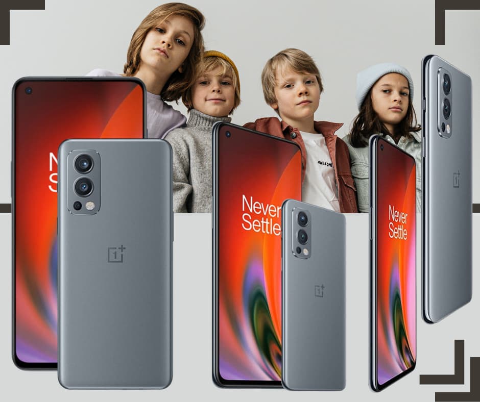 OnePlus Nord 2 mobil i grå OnePlus Nord 2 utan abonnemang