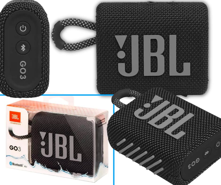 JBL Go 3 Bärbara Vattentäta Bluetooth-Högtalare
