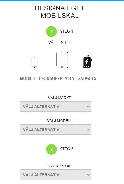 Laga ditt eget mobilskal Designa eget mobilskal!