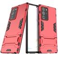 Armor Series Samsung Galaxy Note20 Ultra Hybrid Skal med Stativ - Röd