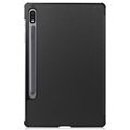 Tri-Fold Series Samsung Galaxy Tab S7/S8 Foliofodral - Svart