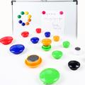 12 st. Multicolored Mini Round Magneter för whiteboard och kontor - 30mm