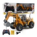 166-169 Fjärrstyrt ingenjörsfordon Grävmaskin Fjärrstyrd bulldozer som gräver Leksaksmodellbil för barn - Stil A