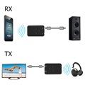 2-i-1 Bluetooth Sändare Mottagare/Trådlös 3.5mm Ljudadapter RX/TX
