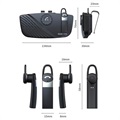2-i-1 Bluetooth-Högtalartelefon för Bil med Mono Headset SP16 - Svart