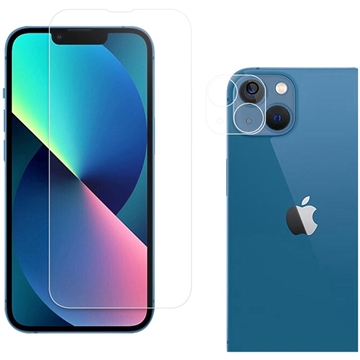 iPhone 14 Plus 2-i-1 Set Härdat Glas Skärmskydd - 9H & Kamera Lins