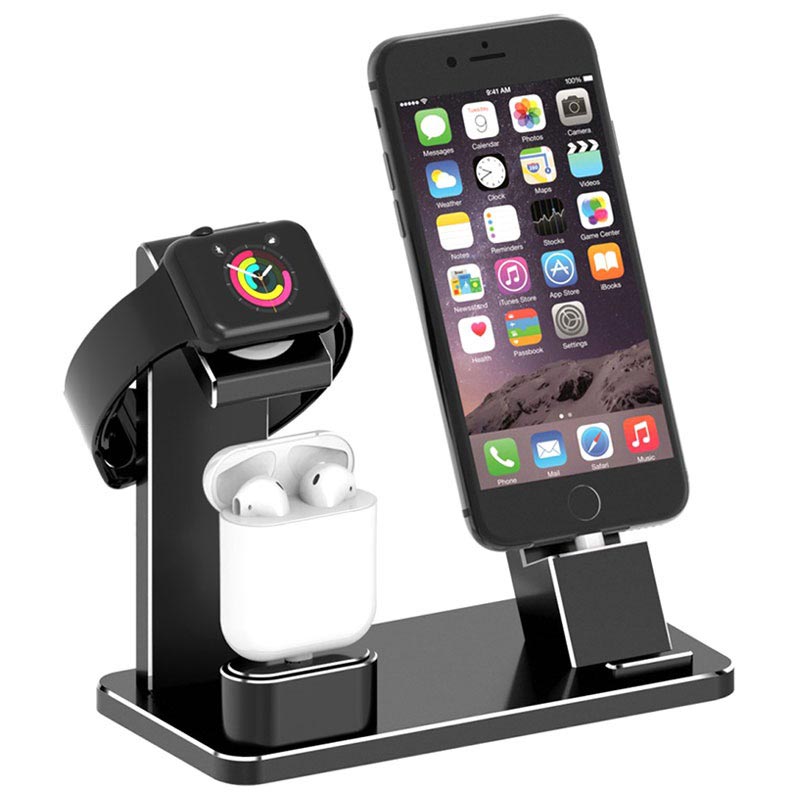 3-i-1 Laddningsstativ HJZJ001 - iPhone, Apple Watch, AirPods