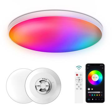 30W Smart LED-taklampa RGB/CCT med Bluetooth, röststyrning