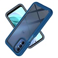 360 Skydds Motorola Moto G51 5G Skal - Blå / Klar