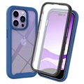 360 Skydds iPhone 14 Pro Max Skal - Blå / Klar
