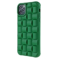 iPhone 11 Pro 3D Kubdesign Silikonskal - Grön