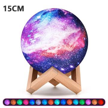 3D Galaxy LED-lampa / nattlampa - 15cm