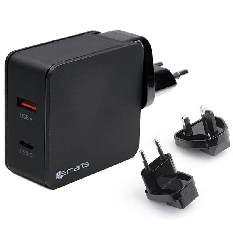 Puro Mini snabb laddare, USB C 3A, 1,4m, svart | Vägguttag Puro Mini snabb laddare, USB C 3A, 1,4m, svart | Vägguttag