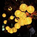 20 LED solcellslampa IP65 vattentät dekorativ hängande ljusremsa för utomhusfestival - 5m