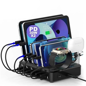 6-portars universell laddningsstation 018-3PD-2 - 110W