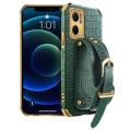 6D Crocodile Samsung Galaxy S21 5G Skal med Handrem - Svart