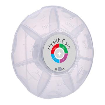 7-dagars smart pillerförvaring med 5 programmerbara larm - Grå