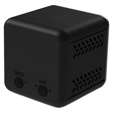 A19 Wireless Mini WiFi Minikamera med infrarött mörkerseende och rörelselarm - Svart