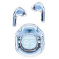 ACEFAST T8 / AT8 Crystal (2) färgade Bluetooth-öronsnäckor Lättviktigt trådlöst headset för arbete - Blå