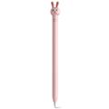 AHASTYLE PT129-1 för Apple Pencil 1:a generationen Stylus Pen Silikone Skydd - Rosa kanin