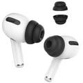 AHASTYLE PT99-2 1 par öronsnäckor för Apple AirPods Pro 2 / AirPods Pro Bluetooth-hörlurar Silikonskydd, storlek S - Svart