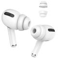 AHASTYLE PT99-2 1 par öronsnäckor för Apple AirPods Pro 2 / AirPods Pro Bluetooth-hörlurar Silikonskydd, storlek S - Vit