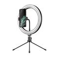 APEXEL APL-FL10JJ13Y 26 cm LED-ringljus för fotografering Selfie Fill Light med stativ och telefonhållare